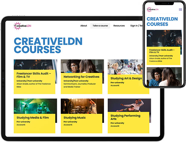 creativeLDN website design