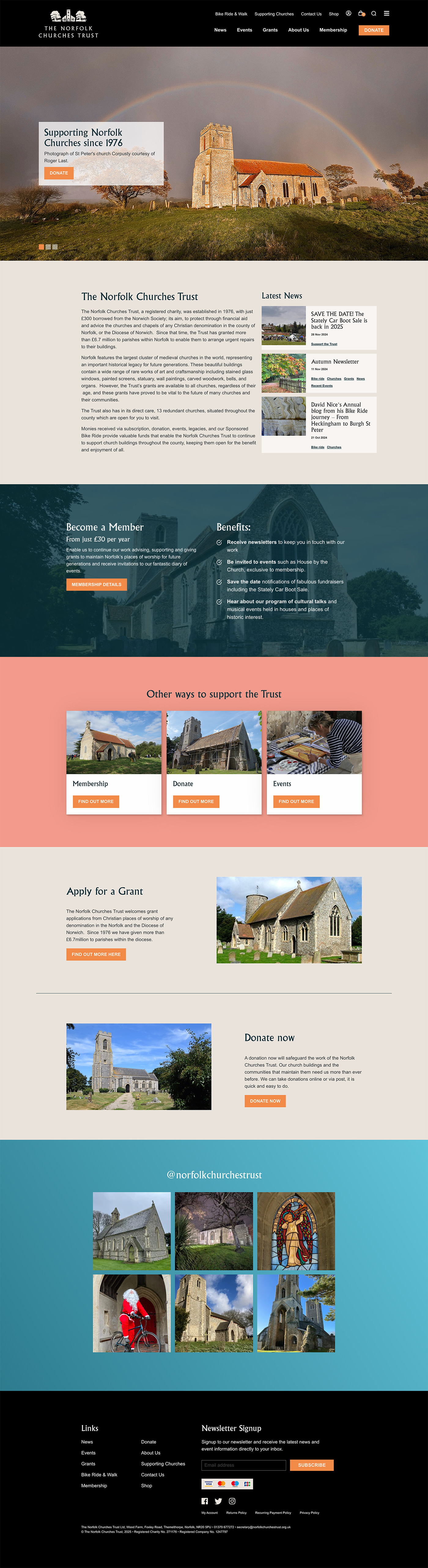 Churches Trust website design
