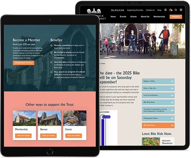 Charity website design